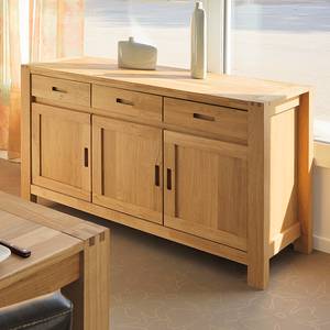 Sideboard Ethan I deels massief eikenhout natuurlijke kleuren