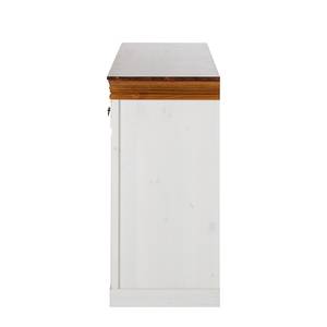 Buffet Formentera pin massif - blanc / marron