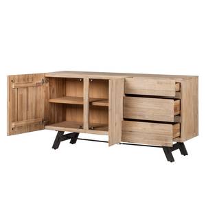 Dressoir Fredericia deels massief acaciahout/metaal - Breedte: 160 cm