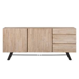 Dressoir Fredericia deels massief acaciahout/metaal - Breedte: 185 cm