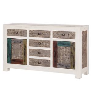 Sideboard Goa White Mango teilmassiv - Mango Vintage Weiß