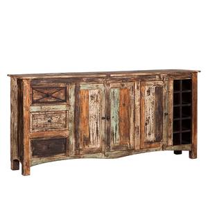 Buffet India II Bois massif manguier verni - 193 x 90 x 40 cm