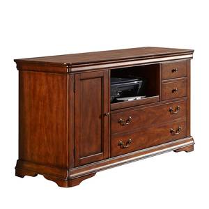 Sideboard Keane Pappel teilmassiv Nussbaum Dekor