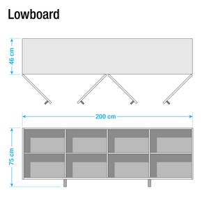 Dressoir Kirley deels massief robiniahout