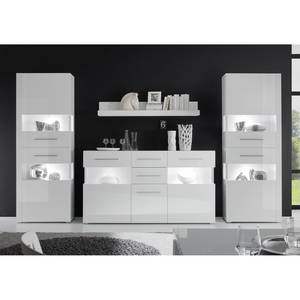 Dressoir Liminka hoogglans wit / wit