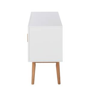 Credenza Lindholm I Parzialmente in legno massello di quercia Bianco