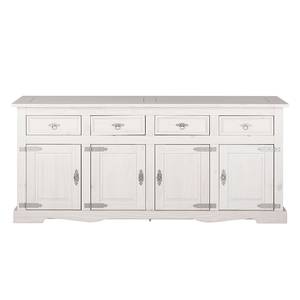 Dressoir Lucia IV met 4 deuren - massief grenenhout - wit