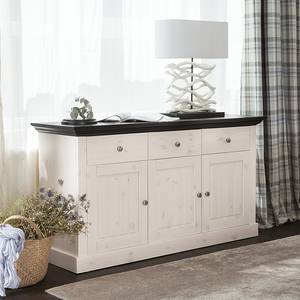 Buffet Lyngby I Pin massif - Pin blanc / Pin Wengé