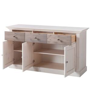 Buffet Lyngby II Pin massif - Blanc / Pin truffier