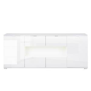 Sideboard Mamberg II (inkl. Beleuchtung) Hochglanz Weiß / Weiß