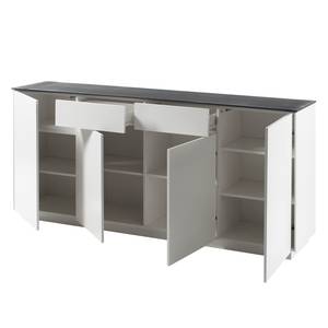 Buffet Milton III Mat Blanc / Gris minéral