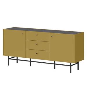 Sideboard Monteo II Olivgelb / Schiefer