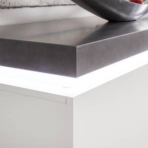 Madia Namona I illuminazione inclusa - Bianco/Color antracite - Bianco / Effeto cemento