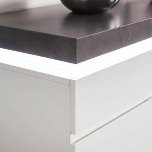 Dressoir Namona II incl. verlichting - Concrete look/Wit