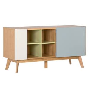 Sideboard Narvik I Eiche teilmassiv - Mehrfarbig