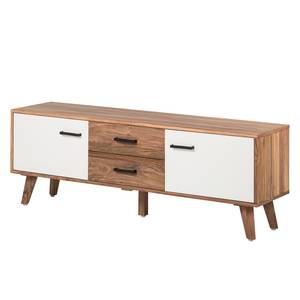 Sideboard Nilsson II deels massief sheeshamhout sheeshamhout/wit