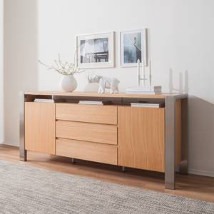 Dressoir Noah eikenhout/roestvrij staal