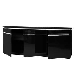 Sideboard Electra Schwarz / Chrom