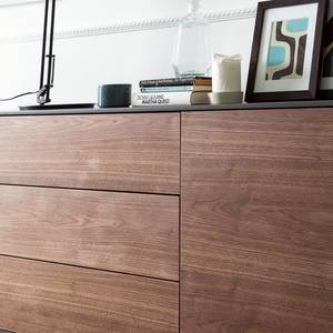 Sideboard Payara Echtholzfurnier - Walnuss / Anthrazit