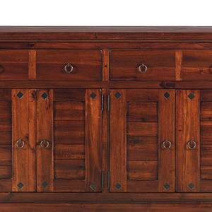 Buffet Pradesh II Acacia partiellement massif Marron