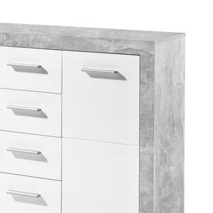 Dressoir Rognan II wit/betonnen look