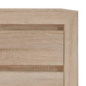 Highboard Santandria I (incl. verlichting) - lichte Sonoma eikenhouten look