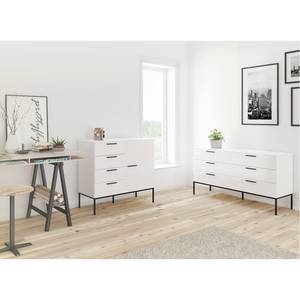 Dressoir Slimline wit/zwart