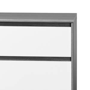 Sideboard Soft Smart II Silbereiche Dekor/Weiß