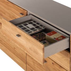 Highboard Misano Knoesteikenhout/platina bruin