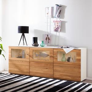 Sideboard Solano II Asteiche / Weiß - Mit Beleuchtung