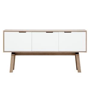 Dressoir Stig II wit - Hoogte: 80 cm