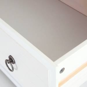 Sideboard Straightly Kiefer massiv - Weiß