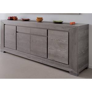 Sideboard Titan I Eiche teilmassiv - Grau