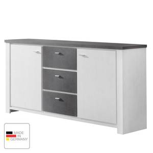 Dressoir Troway II Grijs - Wit - Plaatmateriaal - 169 x 90 x 41 cm