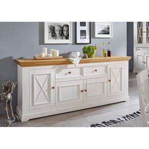 Buffet Ummanz I Pin massif - Pin blanc / Pin miel - Pin blanc