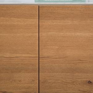 Dressoir Weta deels massief eikenhout - eikenhout/marmeren look