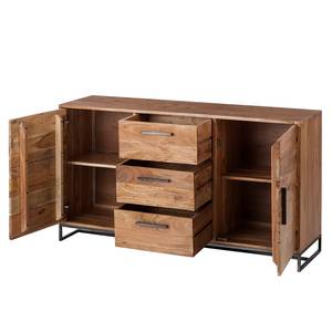 Sideboard Woodson Akazie massiv / Eisen - Akazie Hellbraun - Breite: 145 cm