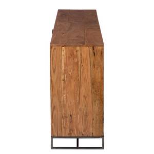 Dressoir Woodson massief acaciahout/ijzer - Acaciahouten Lichtbruin - Breedte: 200 cm
