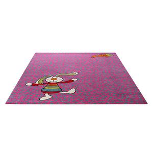Kindertapijt Rainbow Rabbit roze - 80x150cm