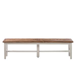 Banc Balignton II Pin massif - Blanc - Largeur : 180 cm