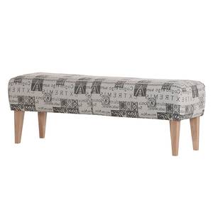 Banc Charline I Tissu - Blanc suédois - Beige