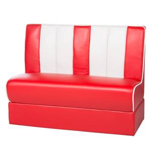 Zitbank Elvis II rood/wit - Rood/wit