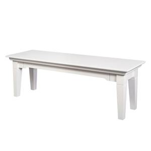 Banc Flinn II Epicéa à nœuds massif Blanc