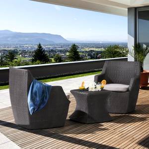 Balkon-/tuinset Paradise Lounge voor de tuin in grijs