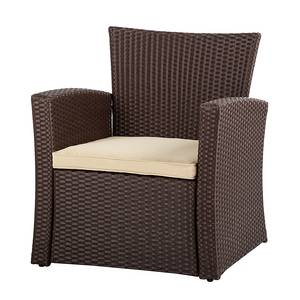 Sitzgruppe Brindisi (4-teilig) Polyrattan Braun