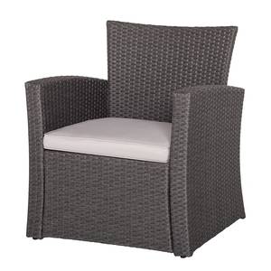 Set di sedute Brindisi (4 pezzi) Polyrattan Grigio scuro