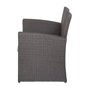 Set di sedute Brindisi (4 pezzi) Polyrattan Grigio scuro