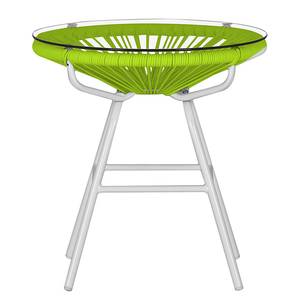 Mobili da salotto Copacabana (3 pezzi) Polyrattan verde Set tavolino e sedie da giardino Copacabana (3 pezzi) - Materiale sintetico - Verde