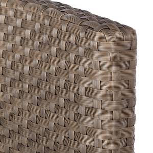 Sitzgruppe Facil (7-teilig) II Polyrattan Cappuccino/Polywood Grau