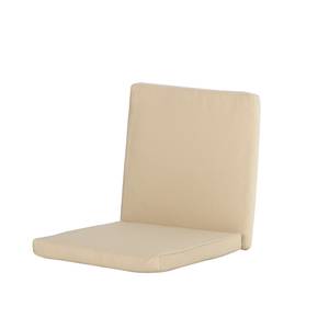 Salon de jardin Paradise Lounge Polyrotin et tissu blanc / beige